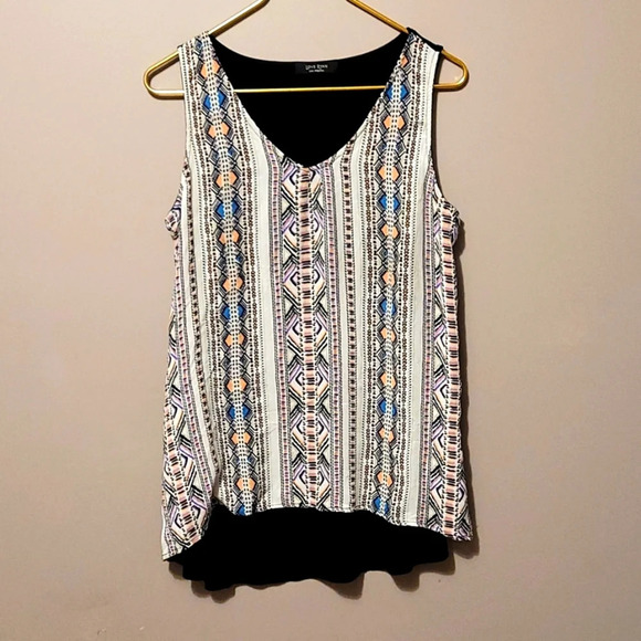 love ryan Tops - LOVE RYAN: SIZE MEDIUM WOMENS MULTI COLOR TOP